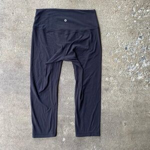 Black Cropped Lululemon Align Leggings Size 10